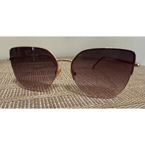 Piranha Women’s Sunglasses Large Cat Eye Gold Frsmes